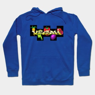 VEGAN VEGETABLES POP ART 77 Hoodie